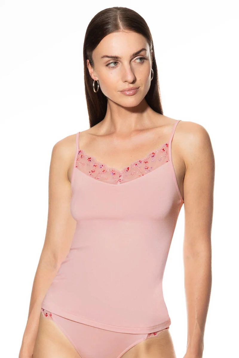 spaghetti top 45228 558 bonbon pink