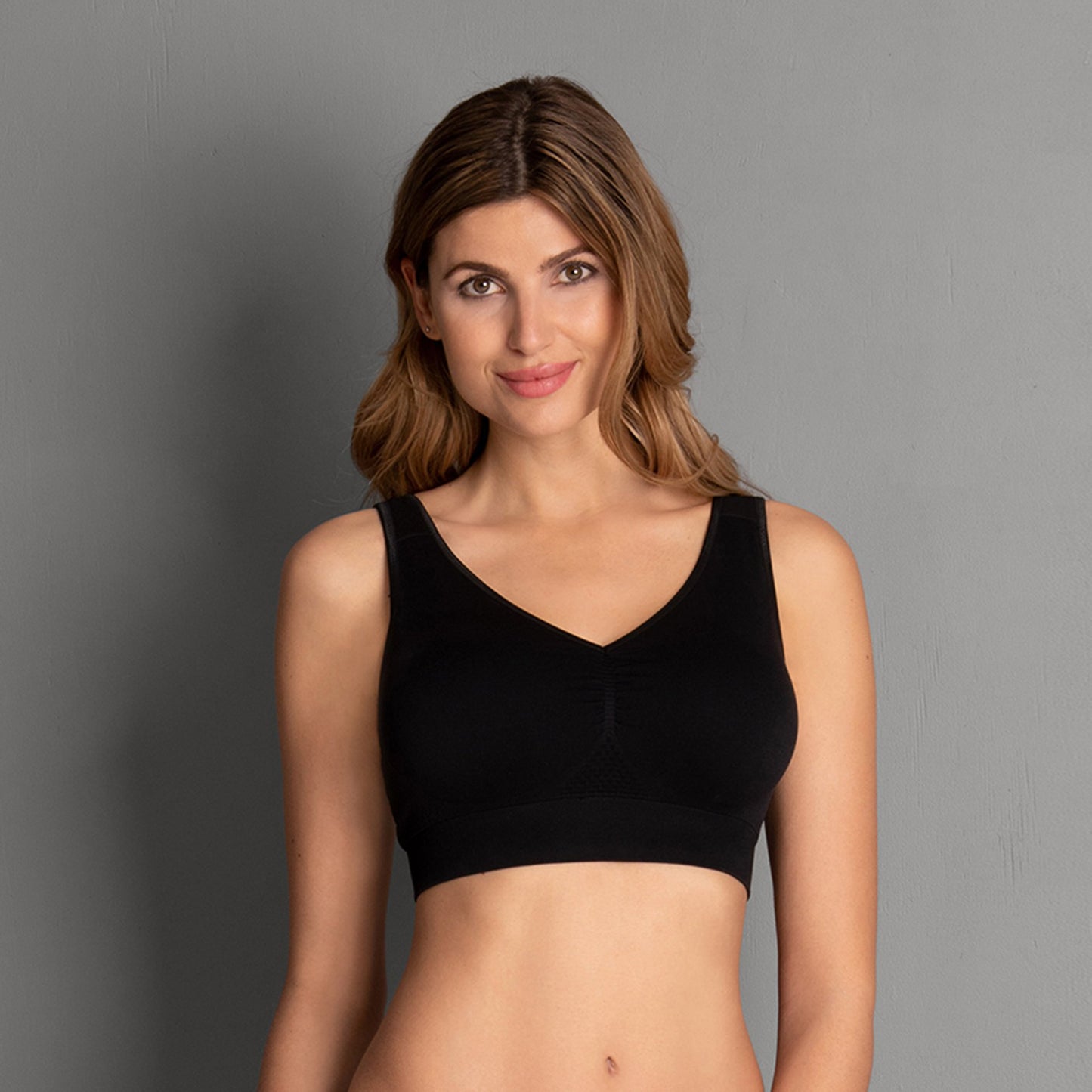 Bh Top zonder beugel met sluiting 5769X zwart 001