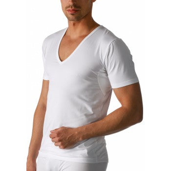 V-Neck 46038 101 weiss