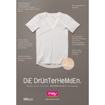 V-Neck 46038 101 weiss